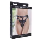 Sportsheets Aurora – high-waisted adjustable strap-on harness – black — Photo 6