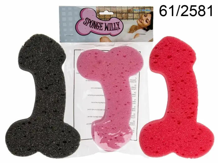 Sponge Willy забавная мягкая новинка мочалка губка разноцветная 19x12 cm