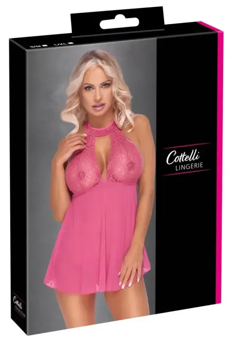 Cottelli Lingerie Babydoll – Pink – S/M