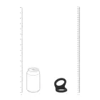Double O Silicone Cockring – L – Black — Photo 6