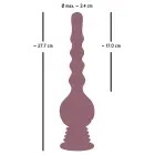 Turbo Shaker Anal Lover dildo – 27.7 cm – Melns Foto 12