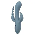 Triple Ecstasy Rabbit Vibrator – Grey — Photo 1