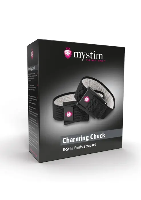 Mystim Charming Chuck elektrostimulācijas jostas komplekts – melns Foto 3