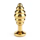 Twister Butt Plug – M – Gold — Photo 4