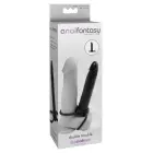 Double Trouble Cock Ring and Dildo – 15.3 cm (6″) – Black — Photo 1