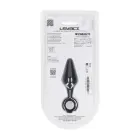 Silikoninis analinis kištukas su kilpa – S – Juodas Photo