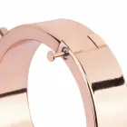 Rosy Gold Adjustable Metal Handcuffs with Quick Release, Rose Gold Finish — Photo 7