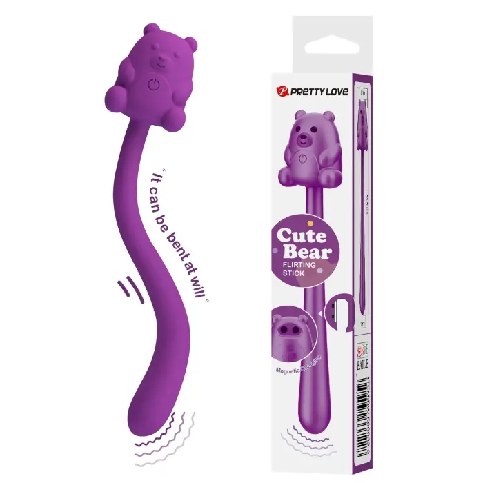 CUTE BEAR Flirting Stick – 7 режимов вибрации – розовый