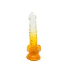 Kiotos Cox värviline dildo – 22.5 cm (9″) – läbipaistev/kollane — Foto 5