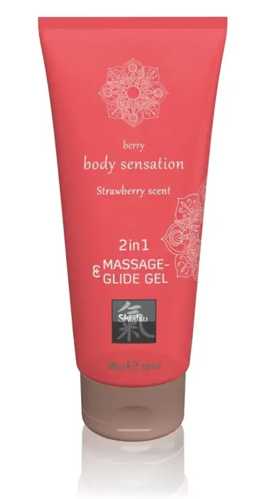 HOT massaaži- ja lubrikandigeel 2in1 maasika – 200 ml