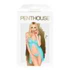 Penthouse After Sunset babydoll naktskrekls ar volānu un stringiem – zils – S/M Foto 2