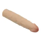 Reālistisks lokāms dildo ar sēkliniekiem un piesūcekni – 20 cm (8″) – Miesas krāsa Foto 3