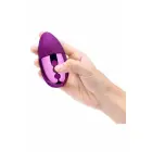 Le Wand Point Cherry Rechargeable Contoured Mini Vibrator – mini vibrator – silicone/metal – waterproof – cherry red — Photo 4