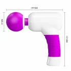 Перезаряжаемый wand вибратор Pretty Love Magic Gum – 20 см (7.87″) – фиолетовый — Фото 3