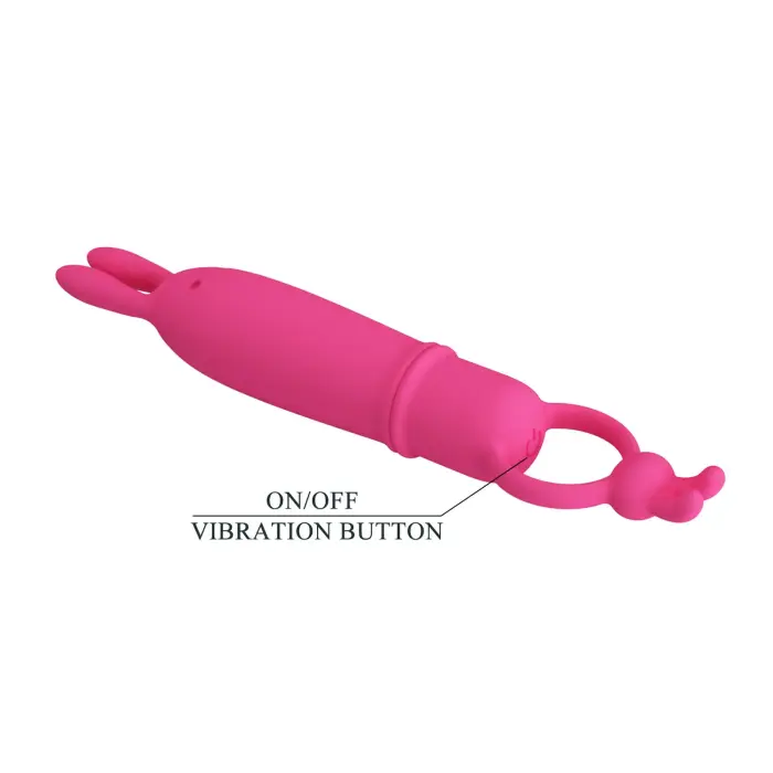 Pretty Love Delia vibrējošs truša vibrators – rozā Foto 8