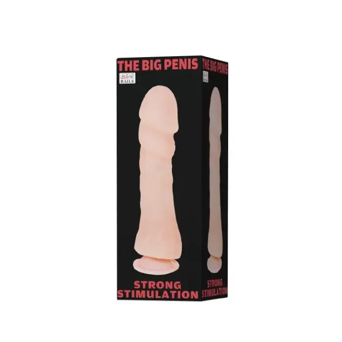 The Big Penis Reālistisks dildo ar piesūcekni – 23.5 cm (9.25″) – Miesas krāsa Foto 5