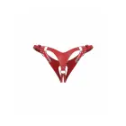 Inferno Open Crotch Thong – Red/Silver – S/M/L — Photo 5
