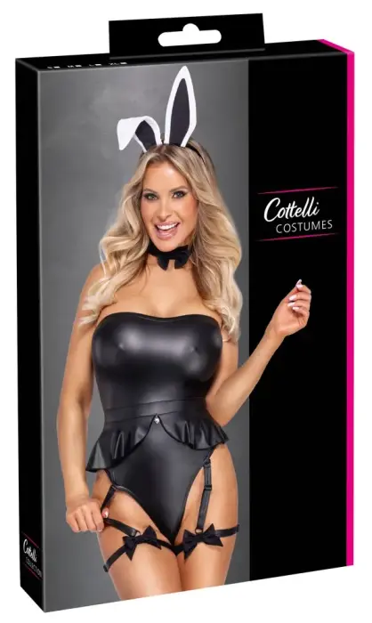 Cottelli Costumes Bunny комплект костюма-боди – чёрный – XL
