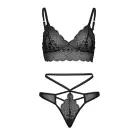 Sweetheart krūšturis un stringi – melns – M/L — Foto 5