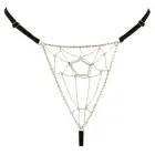 Cottelli Lingerie – paelstringid kristallide ja pärlite võrguga – must – S–L — Foto 5