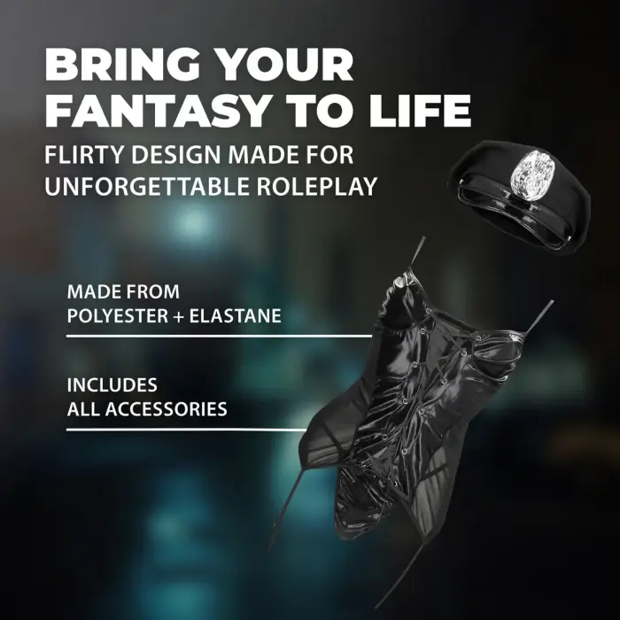 Police Costume Set - Black - S/M Photo