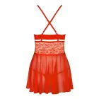 Obsessive Red Babydoll with Criss-Cross Straps – L/XL — Photo 6
