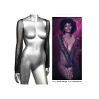 Radiance võrkkangast õlakeep dekoratiivkividega – must – One Size Photo