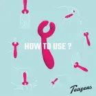 Divpusējais pāru vibrators – melns — Foto 2