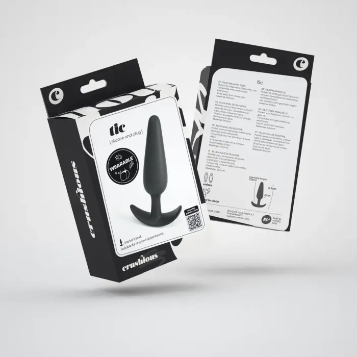 Tic анальная пробка – 8.5 cm (3.3″) – Черная