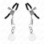 Kink Silver Glass Bead регулируемые зажимы для сосков 6см – серебряные — Фото 2