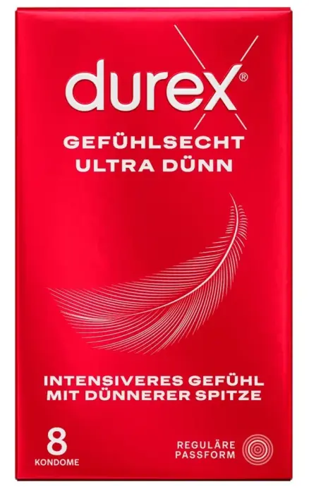 Durex Gefuhlsecht ypač ploni prezervatyvai – 8 vnt.