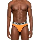 Macho MCH012 – classic men's briefs with push-up cup – orange – L — Photo 1