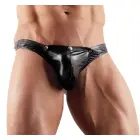 Svenjoyment shiny men's string with removable pouch – black – M — Photo 2