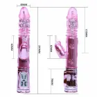 BAILE Throbbing Bunny Rotator Rabbit Vibrator – 29 cm (11.4″) – Pink — Photo 6