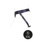 Vibrating Strap-on Panty Harness with Open Back – XL/XXL – Black — Photo 9