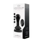 Globy - Klaasist vibraator iminapaga – 20–23 cm (8–9″) – Must — Foto 3