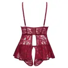 Cottelli Curves Babydoll 3XL Red Lace Velvet Set Adjustable Straps — Photo 8