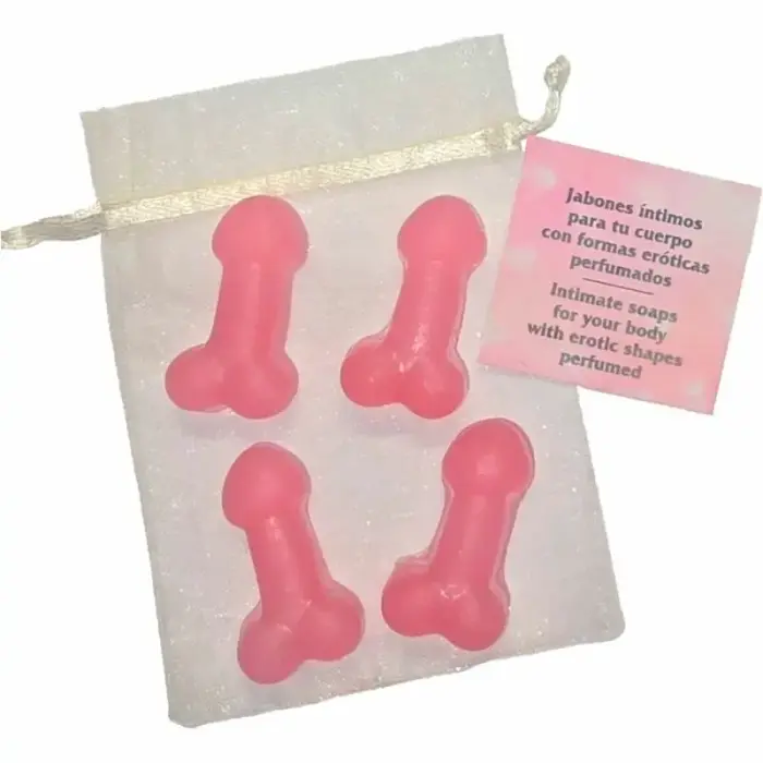 Diablo Picante novelty mini scented soaps – pink – 4 pcs