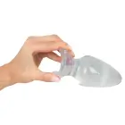 Kristāldzidrs liels spraudnis – 12.2 cm (4.8″) – Caurspīdīgs Foto 8