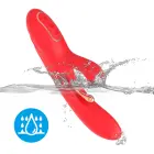 Nirvana Raudonas trijų taškų triušio vibratorius – 22.4 cm (8.8″) — Nuotrauka 10