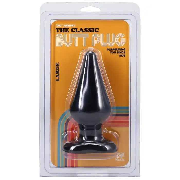 Doc Johnson The Classic Butt Plug – 15.2 cm (6″) – Black