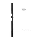 Ouch! Adjustable Silicone Ball Gag – Black — Photo 5