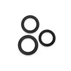 Renegade 3pc Slim Cock Rings – Black — Photo 1