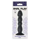 Vibreeriv anaaltapp – 17 cm (6.7″) – Must — Foto 3
