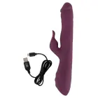 Javida 3F Thrusting Rabbit Vibrator – 25 cm – Pink — Photo 11