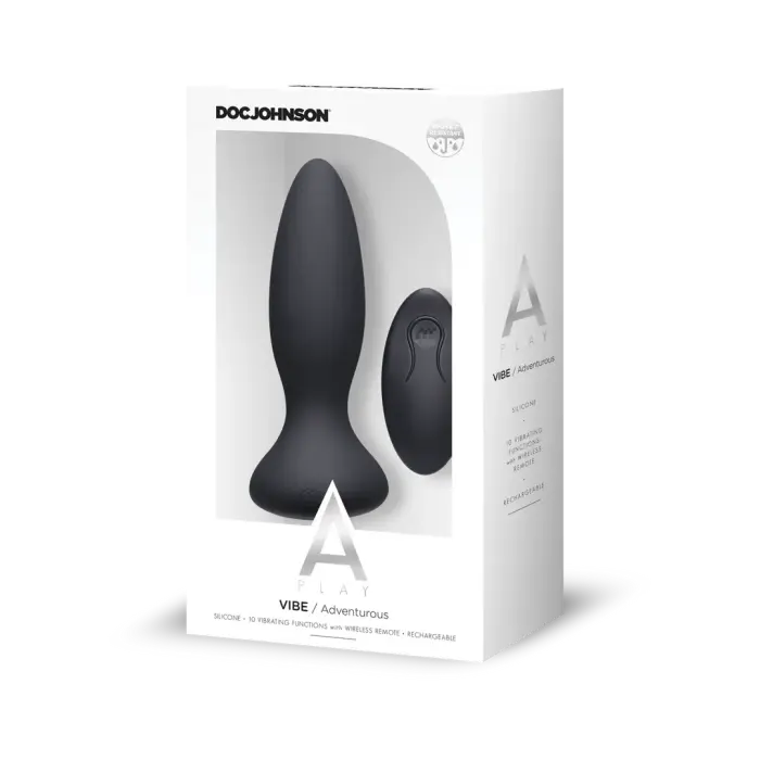 Vibe Adventurous silikoninis analinis kištukas – USB – Juodas