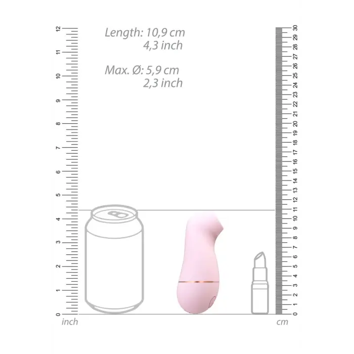 Kissable sūkšanas vibrators – rozā Foto 9