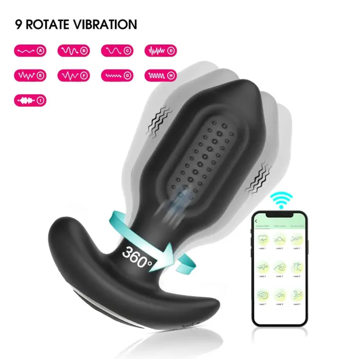 Bliss APP vibreeriv anaaltapp – 10 cm – Must