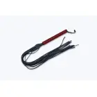 WHIPS dabīgās ādas pātaga – sarkana – 80 cm — Foto 2