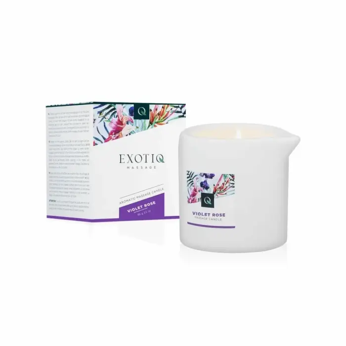 Exotiq Massage Candle Violet Rose 60g - Aromatic Relaxation Candle